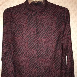 ASOS Regular Fit Viscose shirt- Crocodile Print